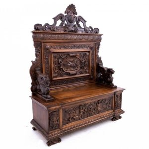 S2229 Renesansowa ławka/skrzynia, XIX w.