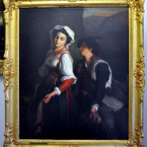 Ks861 Włoscy kochankowie, Olej na płótnie, XIX w.