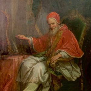 S2337 Wielki Pius V, Duży olej na płótnie, XVIII w.
