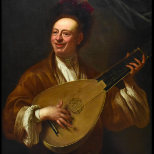 Ks05 Obraz, Oryginał, Salomon Adler (1630-1709), Autoportret z lutnią