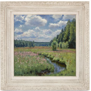 Ks194 Obraz, Oryginał, Stanisław Żukowski (1875 - 1944), Łąka Letnia. 1938r.