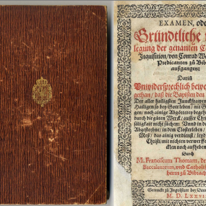 Ks449 Księga, Widerlegung der Catholischen Inquisition/ Obalenie Katolickiej Inkwizycji, 1577r. Język Niemiecki