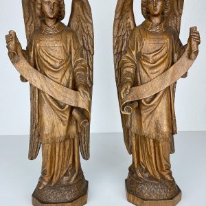 S2420 Para ołtarzowych aniołów, Rzeźby, XIX w.