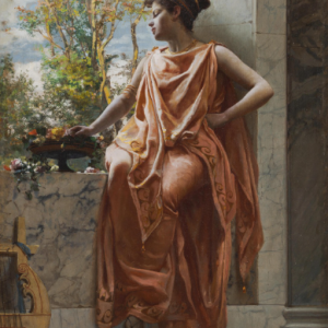 Ks782 Obraz, Oryginał, Muzyczka na balkonie, XIXw.