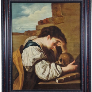 Ks794 Duży Obraz, Oryginał, Próżność/Melancholia, XIX.