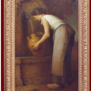 Ks832 Obraz, Oryginał, Codzienne, Wiejskie życie