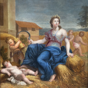 Ks931 Obraz, Alegoria Lata z XVIIIw.