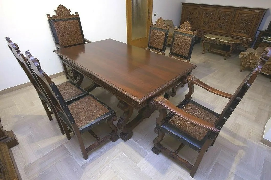 S2476 Renesansowy zestaw do jadalni, XX w.