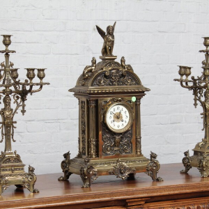 S2490 Renesansowy zestaw kominkowy, XIX/XX w.