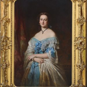 Ks946 Duży Obraz, Portret Markizy, 1852r.