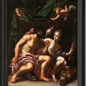 Ks970 Obraz, Herkules i Omfale, XVIIw.