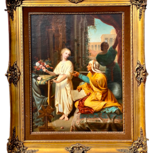 Ks995 Obraz, Scena Rodzajowa, Tkacze, XIXw.