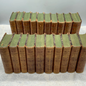 Ks1003 Zestaw Ksiąg z XIX wieku, Dzieła Goethego tomy 1-34, 1827-1850r.