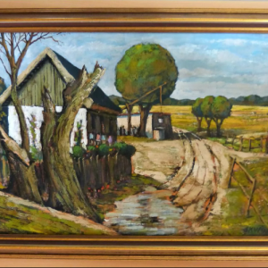 Ks57 Obraz, Oryginał, Ryszard Skupin (1930-2005), Po Deszczu