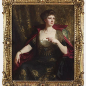 Ks313 Duży Obraz, Oryginał, Portret Bogatej Damy