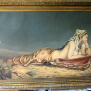 Ks820 Obraz, Anton Carl Baworowski (1853 - 1927), Akt Kobiety orientalnej