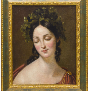 Ks872 Obraz, Młoda Kobieta Starożytna., XIXw.