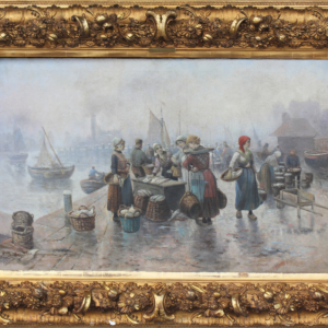 Ks873 Obraz, Targ Rybny, XIXw.