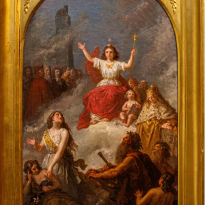 Ks920 Alegoria Włoch, Olej na płótnie, XIX w.