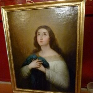 Ks1013 Obraz, Portret Kobiety, XIXw.