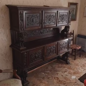 S1720 Renesansowy kredens + pomocnik, XIX w.