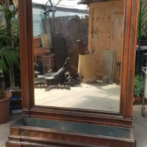 S2478 Duże lustro z donicą, XX w.