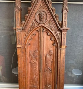 S2187 Gotycki ołtarzyk, XIX w.