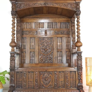 S336 Ławka/Skrzynia z baldachimem, XIX w.