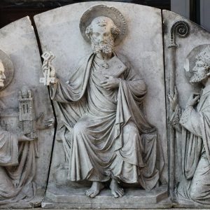 S1597 Tryptyk z św. Piotrem, Rzeźba, XIX w.