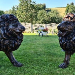 S2755 Para dużych lwów, Rzeźby