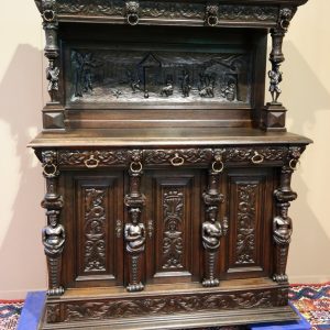 S2038 Renesansowy pomocnik + szafa, XIX w.