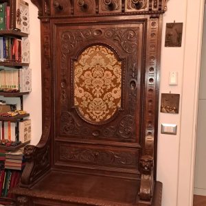 S2768 Renesansowy tron/skrzynia z wieszakiem