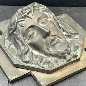 S2652 Jezus w koronie cierniowej, Relief, XIX/XX w.