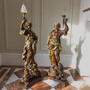 S1252 Para rzeźb/lamp, XX w.