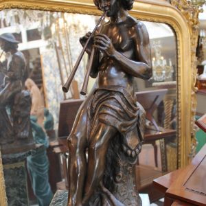 S2845 Muzyk z fletem, Rzeźba, XIX w.