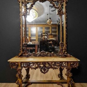 S2933 Konsola z lustrem i puttami