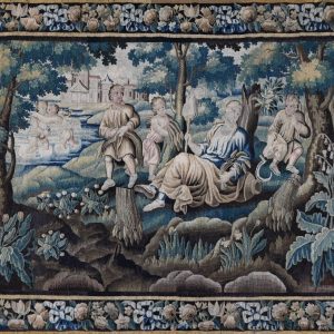 S1898 Odpoczynek po żniwach, Duży gobelin, XVII w.