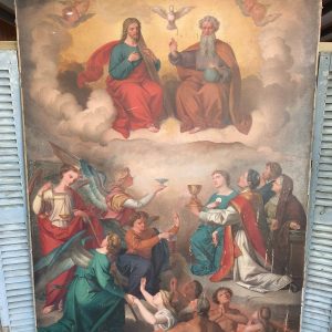 S2493 Duży olej na płótnie, 155 cm x 206 cm, XIX w.