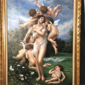 S3040 Wenus z aniołami, Olej na płótnie, XX w.