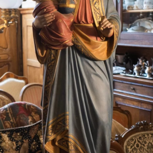 S3052 Najświętsza Maryja Panna z Dzieciątkiem, Rzeźba, XIX/XX w.