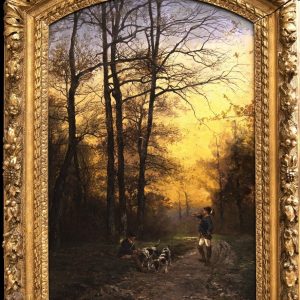 S3081 Polowanie, Olej na płótnie, XIX w.