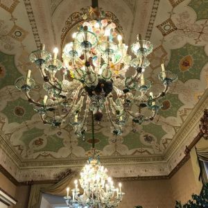 S3093 2 x Żyrandol Murrano, XX w.