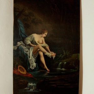 S3096 Niespodziewana kąpiel, Olej na płótnie, XVIII w.