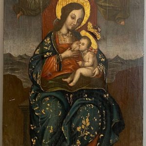 S3193 Madonna, Olej na drewnie, XVII w.