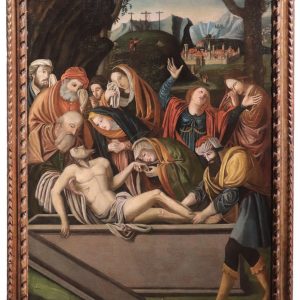 S3216 Złożenie Jezusa do grobu, Olej na płótnie, XVI w.