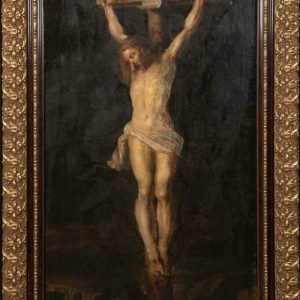 S3217 Chrystus na krzyżu, Olej na płótnie, XIX w.