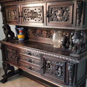 S242 Renesansowy zestaw do jadalni z lwami