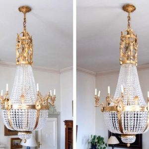 S3274 2 x Ogromny żyrandol, XIX w.