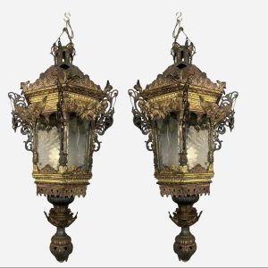 S1212 2 x Lampa pałacowa, XIX w.