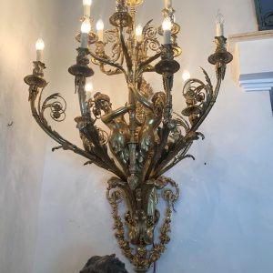 S1355 2 x Duży barokowy kinkiet